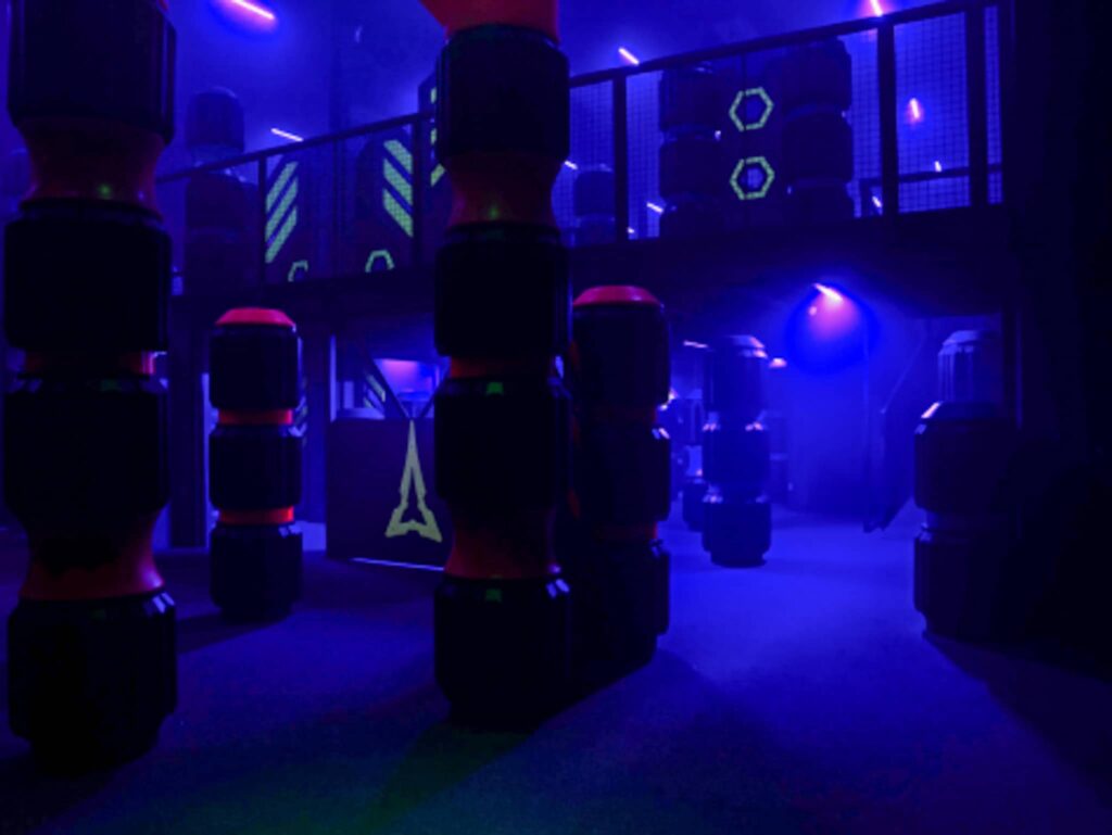 L'arène de lasertag du BoulZeye